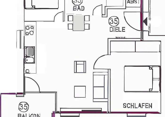 Strandlaeufer Im Villen-ensemble * بابي